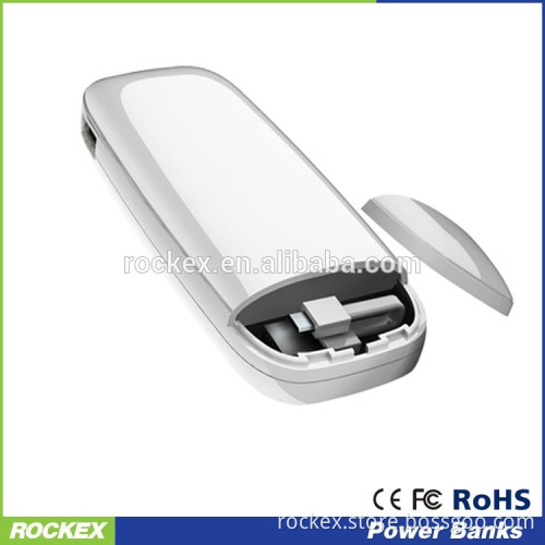 New design Portable power bank with cable inside
